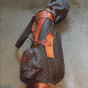 Louis Vuitton golf bag and clubs